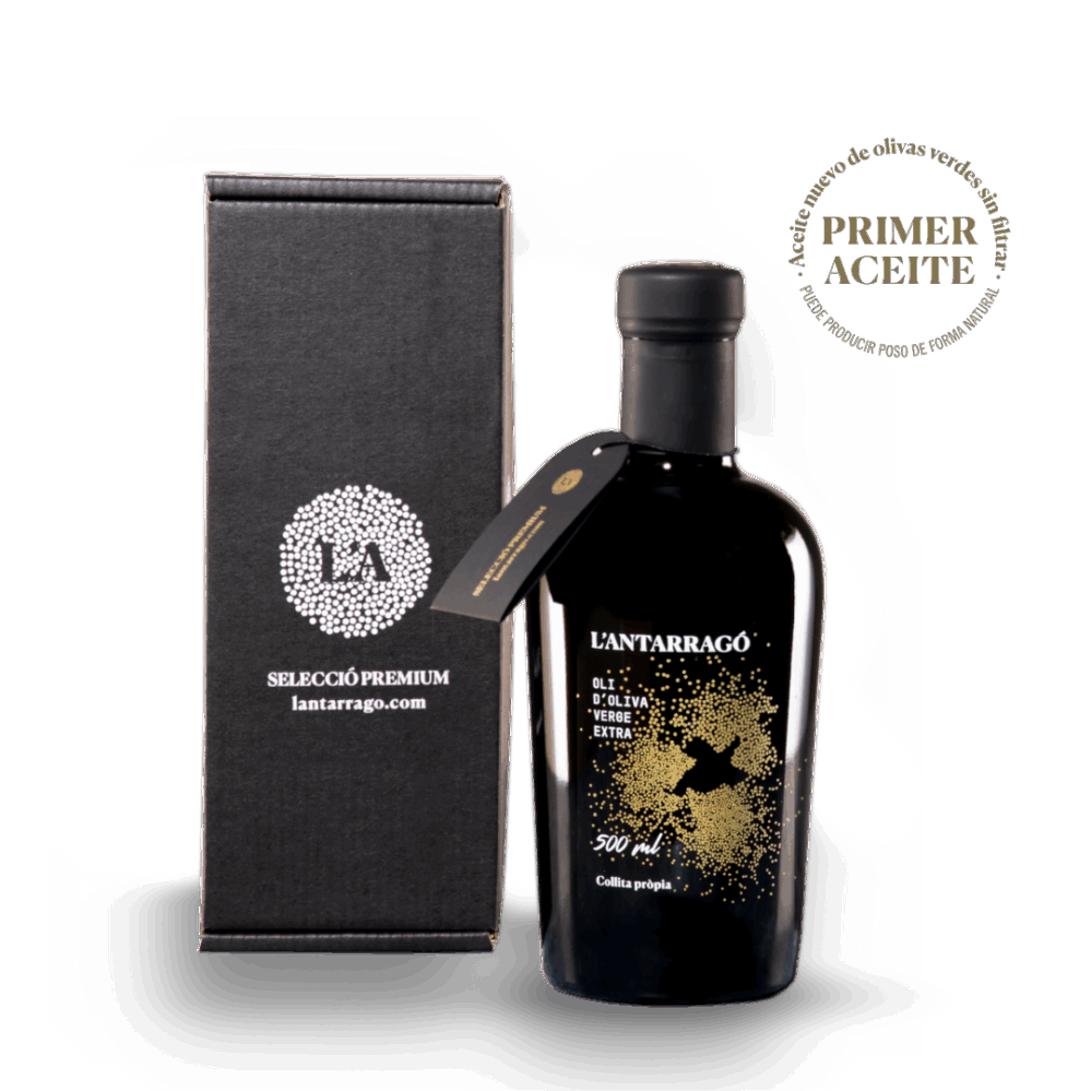 L’Antarragó PRIMER ACEITE - Aceite de Oliva Virgen Extra Arbequina - 500ml - Estuche 1 U